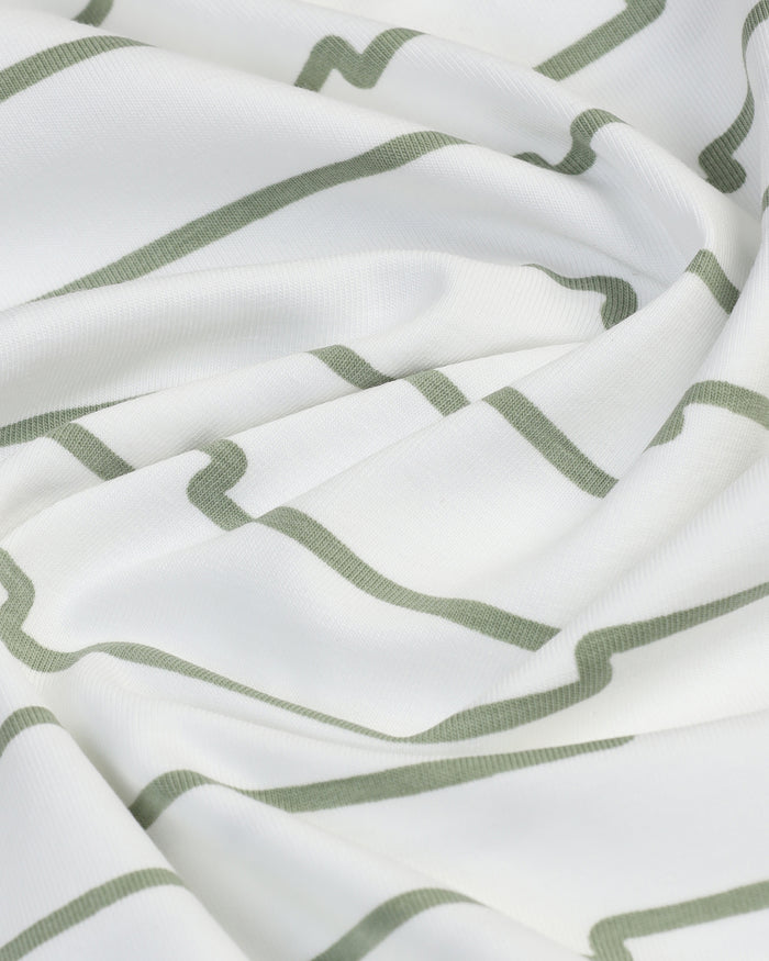 White Printed Polo - Maze