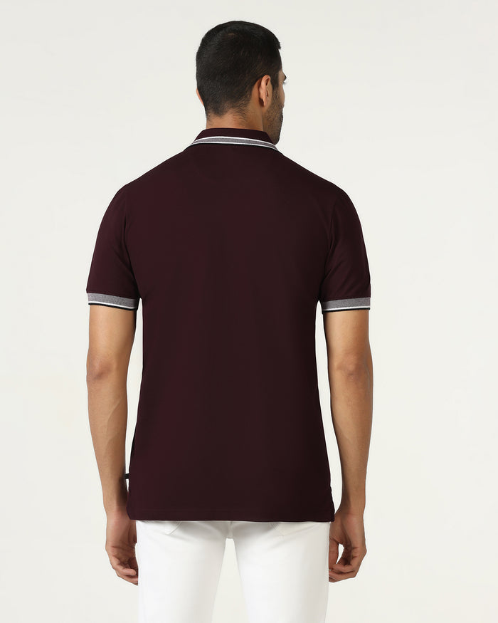 Wine Solid T-Shirt - Taurus