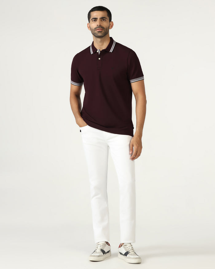 Wine Solid T-Shirt - Taurus