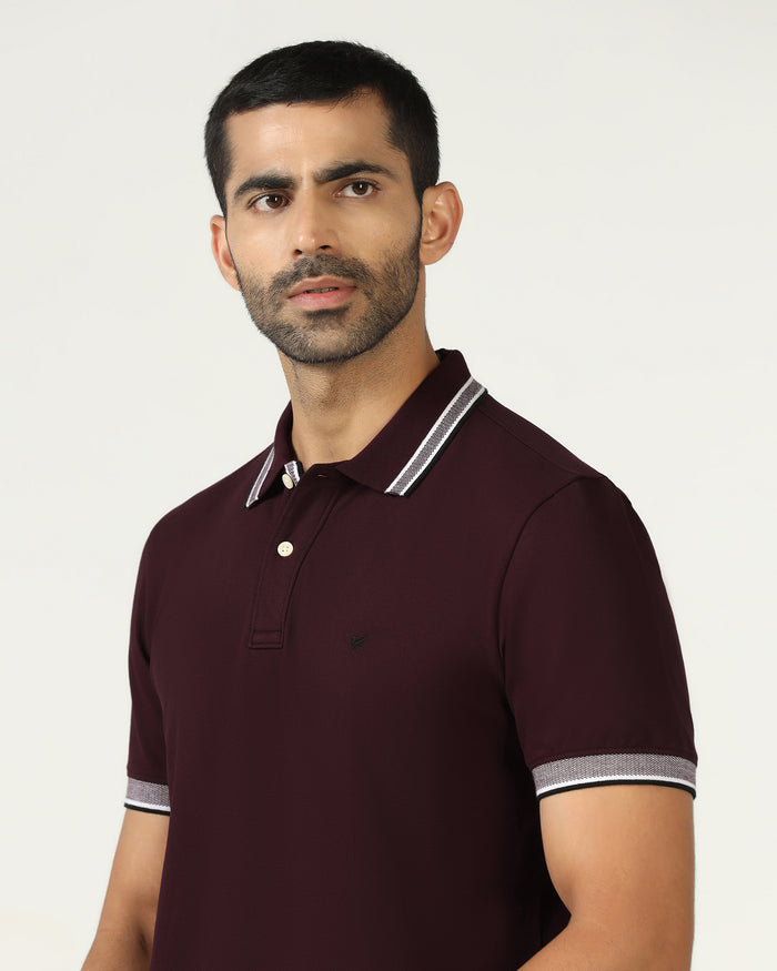 Wine Solid T-Shirt - Taurus