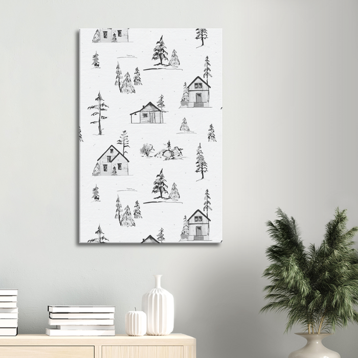 Wall Art Canvas Cottage Country, Canvas Print, Art Prints, Wall Decor, Made in USA | Pippa + June