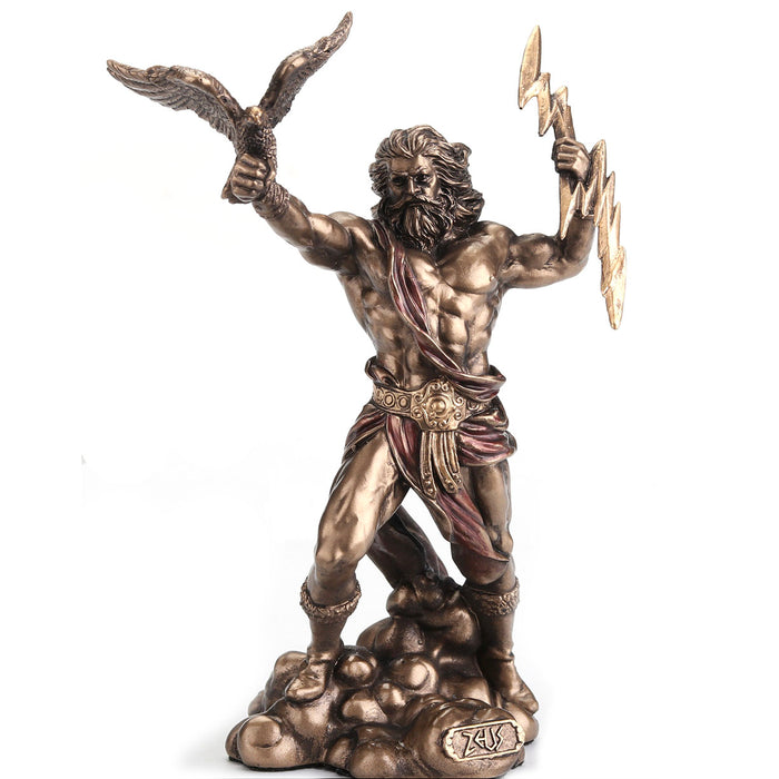 Zeus with Thunderbolt Small Statue